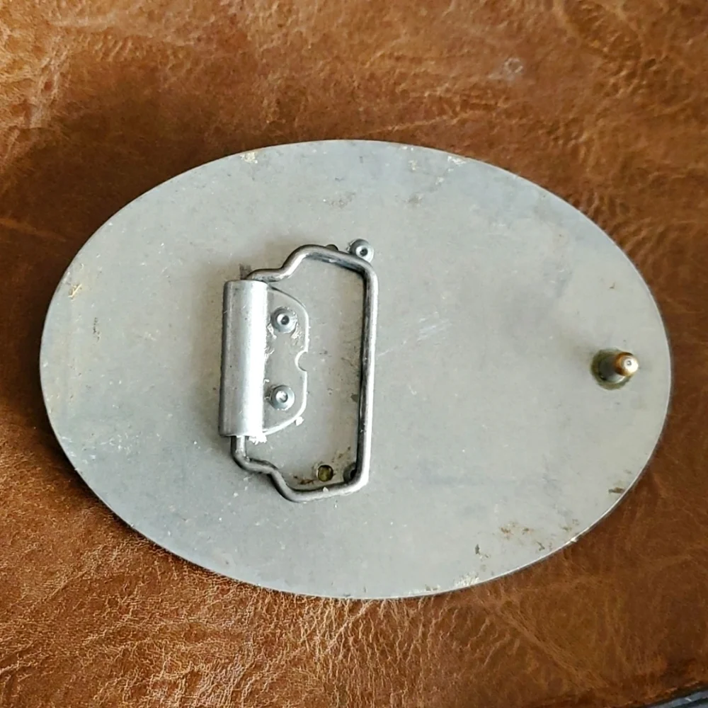VINTAGE 90s BOTTOMS UP BELT BUCKLE WITH BOTTLE OPENER